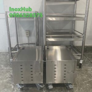 Xe đẩy Inox - 3 cách chọn xe đẩy bán hàng inox 12 Xe đẩy inox có rất nhiều loại khác nhau