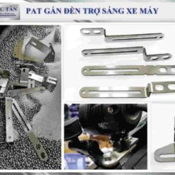 Đồ chơi xe máy Phụ kiện inox Pat Gắn Đèn Xe 7 đồ chơi xe