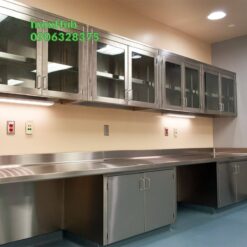 Tủ Bếp Inox Cánh Kính | Thẩm Mỹ Và Tiện Nghi 4 tủ bếp inox cánh kính trong suốt