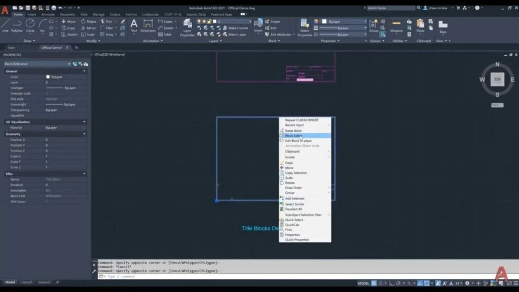 Các lệnh trong AutoCAD 2023: Cơ bản và nâng cao 1 Block editor autocad