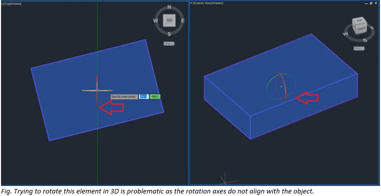 Cách sử dụng lệnh xoay trong CAD (AutoCAD) 3 lệnh 3D Rotate trong autocad